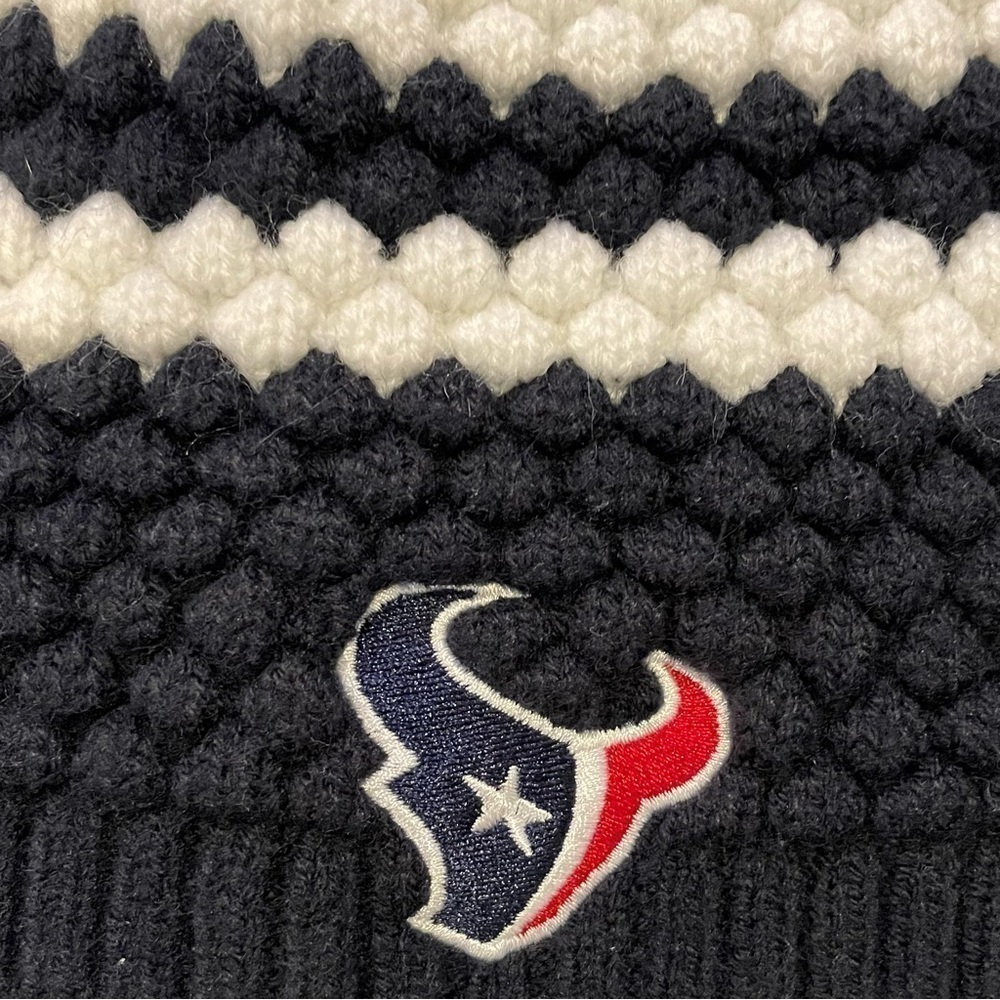 NEW Houston Texans NFL Knit Beanie Pom Pom '47 Brand Winter - Picture 2 of 3